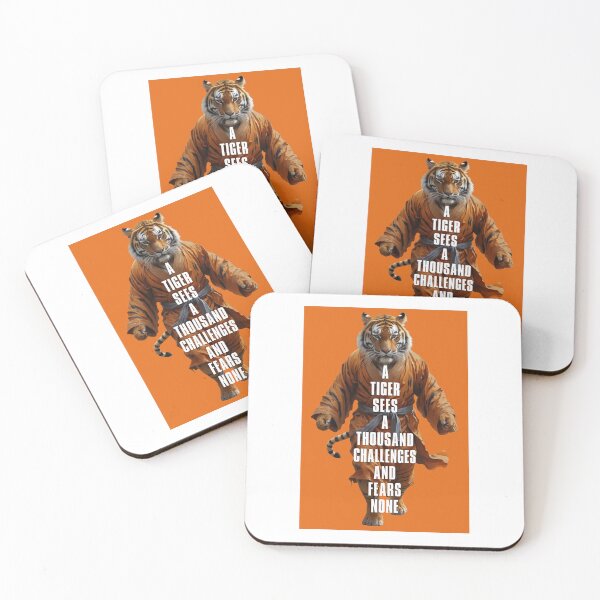Item preview, A TIGER SEES A THOUSAND CHALLENGES AND FEARS NONE designed and sold by TIGERRIFIC.