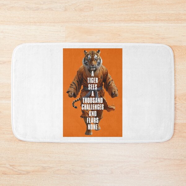 Item preview, A TIGER SEES A THOUSAND CHALLENGES AND FEARS NONE designed and sold by TIGERRIFIC.