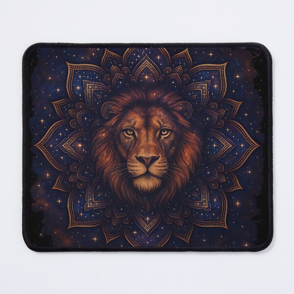 Item preview, Celestial King – Cosmic Lion Mandala designed and sold by ebada-art.
