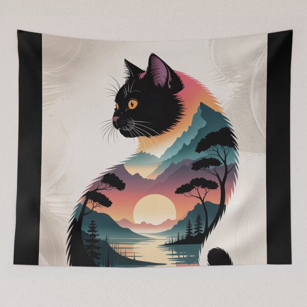 Item preview, Celestial Feline Wanderer designed and sold by ShadowAndSlate.