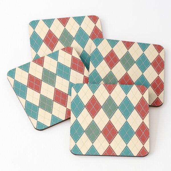 Item preview, Stitched Argyle Patchwork Diamonds Pattern designed and sold by Zatch-Bell.