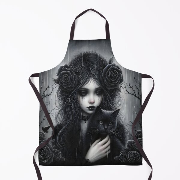 Item preview, Dark Embrace: Goth Girl and Her Familiar designed and sold by JacquiTaylorArt.