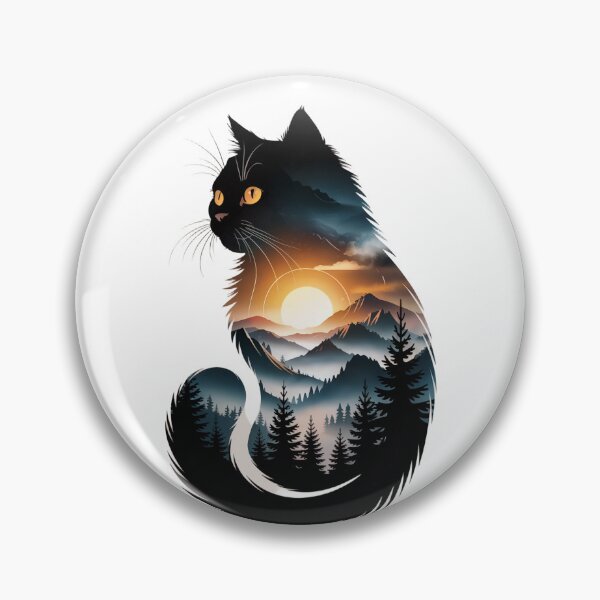 Item preview, Mountain Dusk Feline Spirit designed and sold by ShadowAndSlate.
