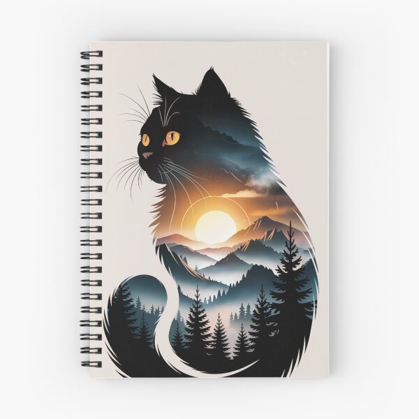 Item preview, Mountain Dusk Feline Spirit designed and sold by ShadowAndSlate.