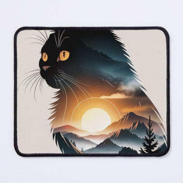 Item preview, Mountain Dusk Feline Spirit designed and sold by ShadowAndSlate.