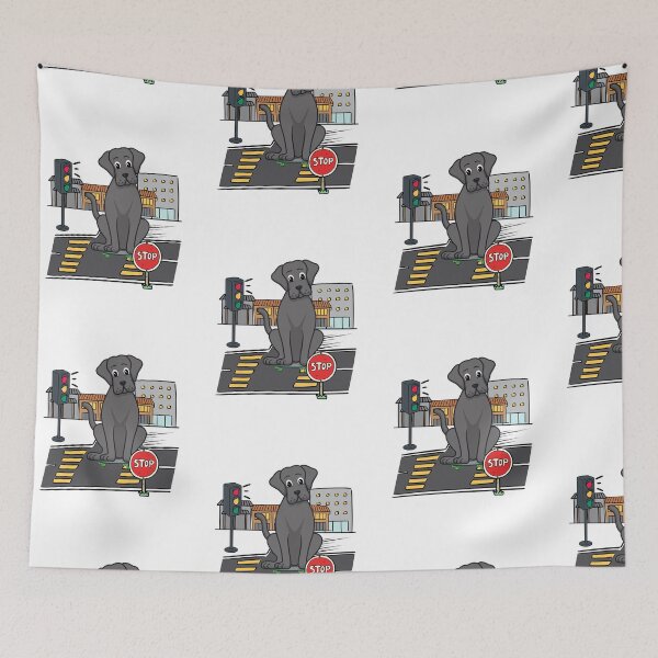 Item preview, Funny Big dog is skate boarding on the street designed and sold by Pet Station.