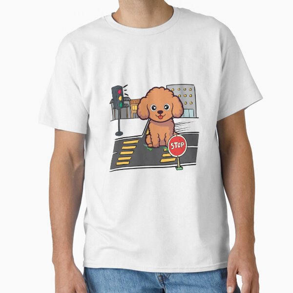 Item preview, Funny Brown dog is skate boarding on the street designed and sold by Pet Station.