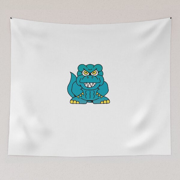 Item preview, Blue green Kaiju – Japanese Chibi Monster designed and sold by hoggylorente.