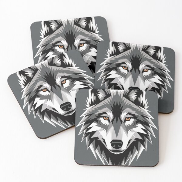 Item preview, Alpha Wolf Geometric Portrait designed and sold by ShadowAndSlate.