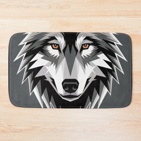 Item preview, Alpha Wolf Geometric Portrait designed and sold by ShadowAndSlate.