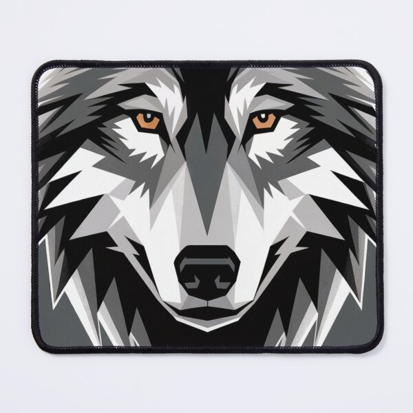 Item preview, Alpha Wolf Geometric Portrait designed and sold by ShadowAndSlate.