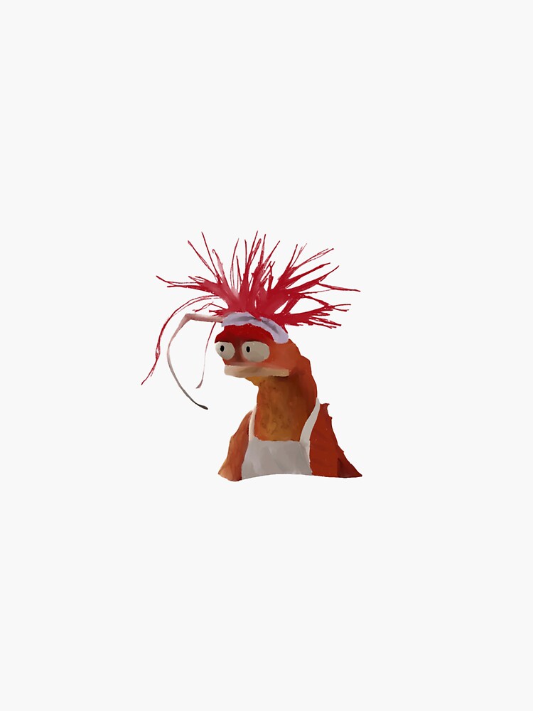 Thumbnail 3 of 3, Sticker, pepe the king prawn designed and sold by Cocoeliza.