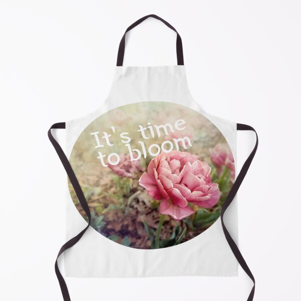 Item preview, It's Time To Bloom Quote On Pink Tulip designed and sold by art64.