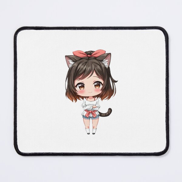 Item preview, Cute Neko Girl - White Isolate designed and sold by IssaraStudio.