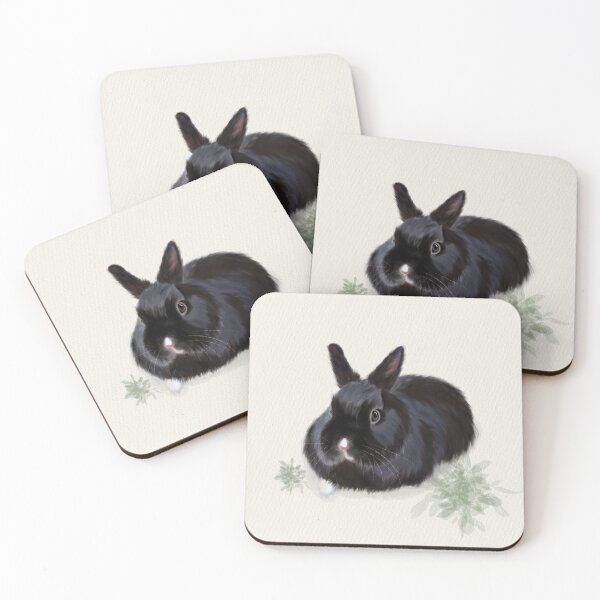 Item preview, Elegant Black Lionhead Bunny designed and sold by TachiHanchi.
