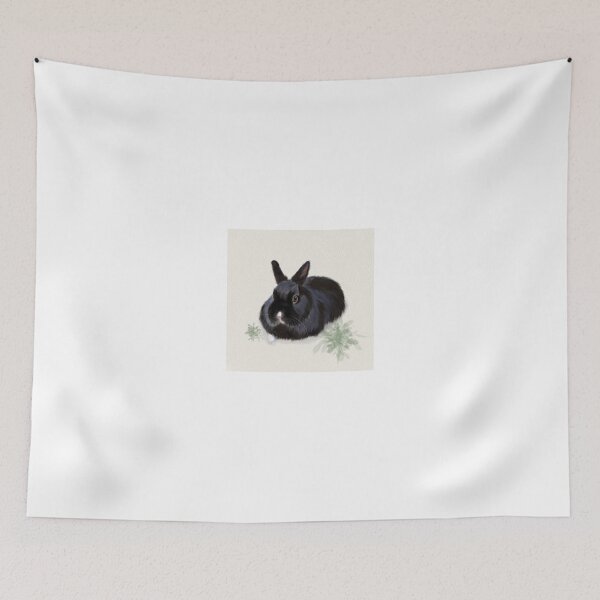 Item preview, Elegant Black Lionhead Bunny designed and sold by TachiHanchi.