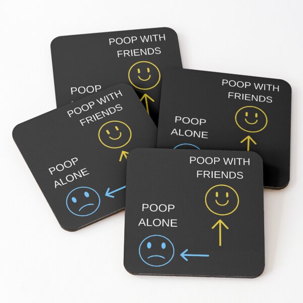 Item preview, Poop alone poop with friends  designed and sold by authenticwords.
