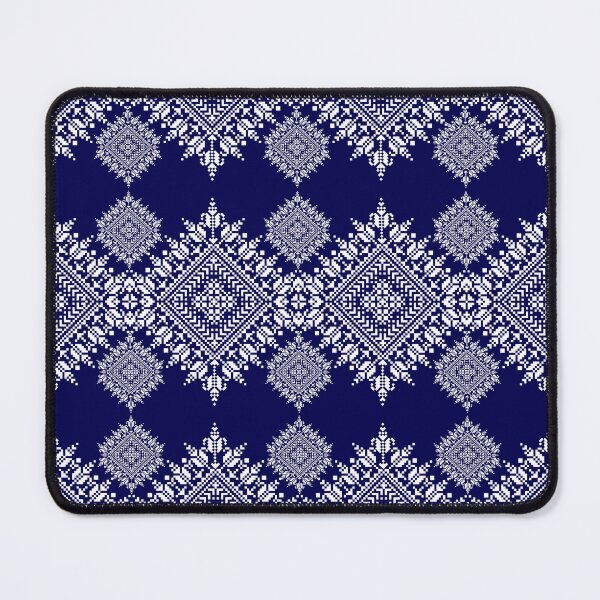 Item preview, Pixel Thai Ethnic Pattern in Blue Hues designed and sold by MNX.