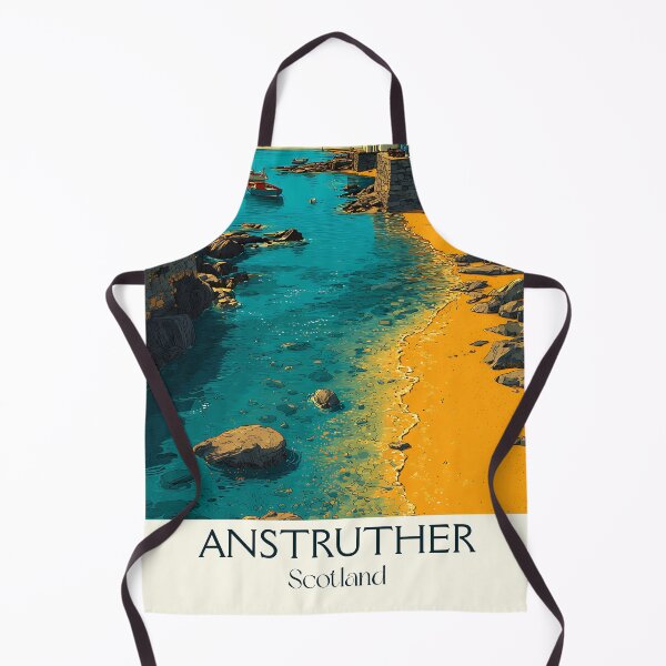 Item preview, Anstruther Scotland Retro Travel Poster | Fife East Neuk Harbour Art designed and sold by TuncGK.