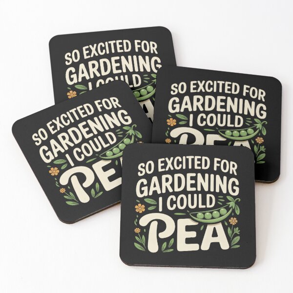 Item preview, Gardening Pun So Excited I Could Pea designed and sold by MadCatPrints.