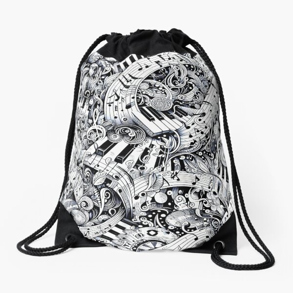Item preview, Abstract Musical notes and keyboard design designed and sold by JacquiTaylorArt.