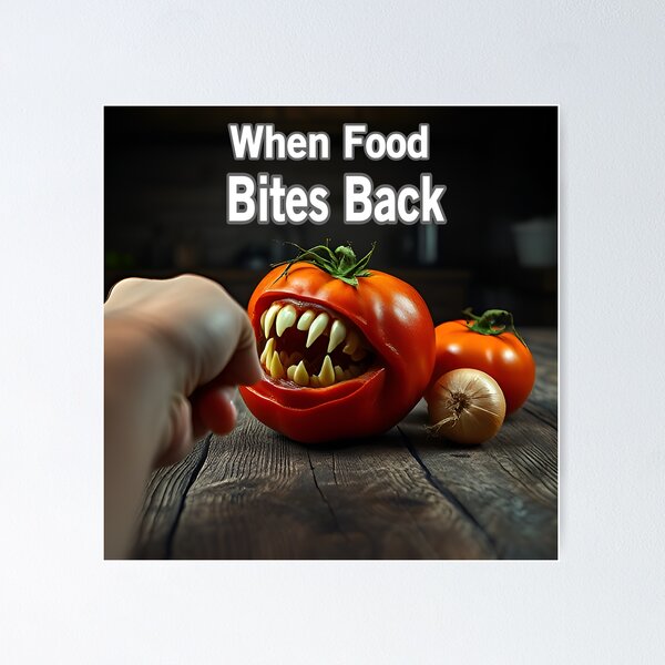 Item preview, When Food Bites Back designed and sold by Surreallytee.