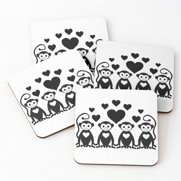 Item preview, Monkey Love Lineup designed and sold by ScribbL-ScrabbL.
