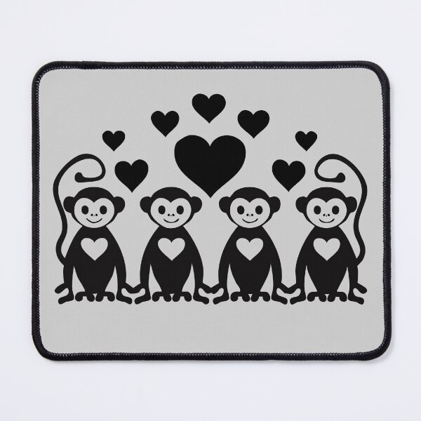 Item preview, Monkey Love Lineup designed and sold by ScribbL-ScrabbL.
