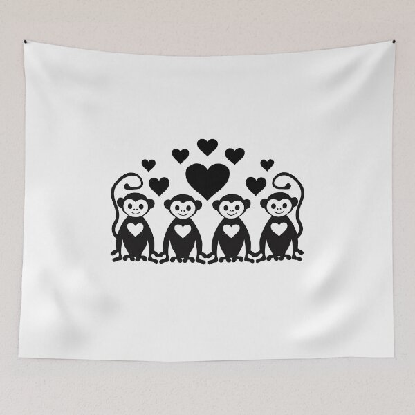 Item preview, Monkey Love Lineup designed and sold by ScribbL-ScrabbL.
