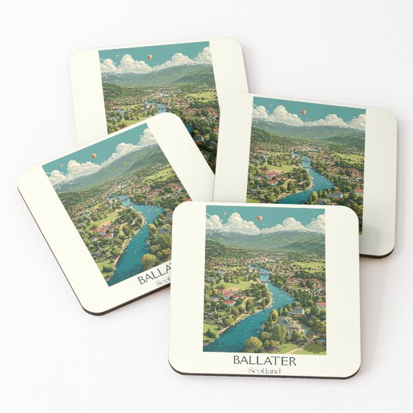 Item preview, Ballater, Royal Deeside, Scotland Travel Poster | Cairngorms Landscape Art designed and sold by TuncGK.