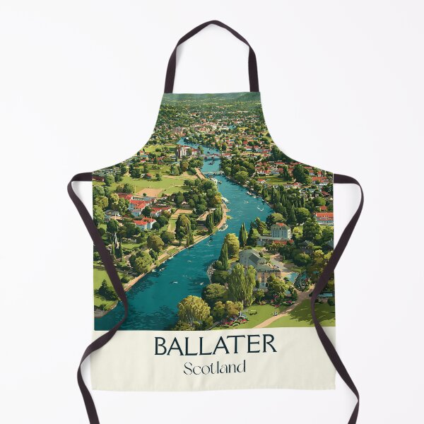 Item preview, Ballater, Royal Deeside, Scotland Travel Poster | Cairngorms Landscape Art designed and sold by TuncGK.