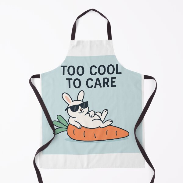 Item preview, Too Cool to Care – Chill Bunny on a Carrot designed and sold by Sara Raad.