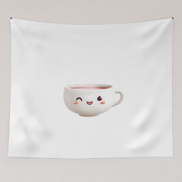 Item preview, Kawaii Hot Drink - White BG designed and sold by IssaraStudio.