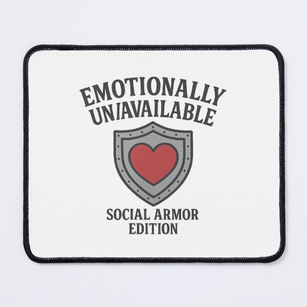 Item preview, Emotionally Unavailable – Social Armor Edition designed and sold by ALITOPRINCE.