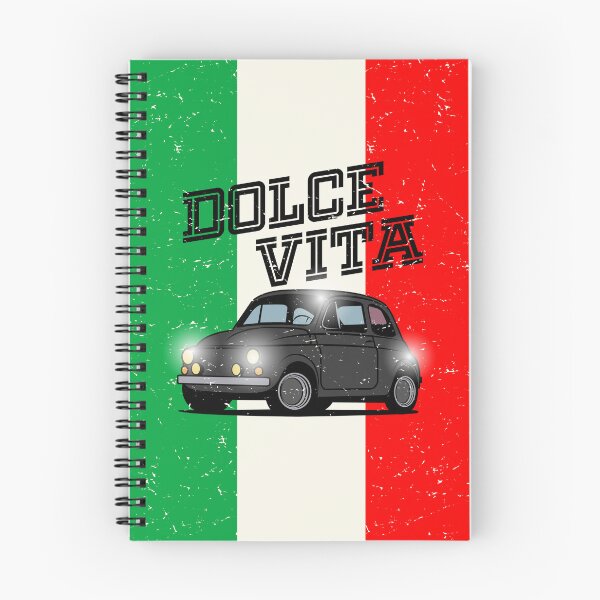 Artikelvorschau, Schwarzer italienischer Fiat 500 kleiner Oldtimer entworfen und verkauft von studio838.