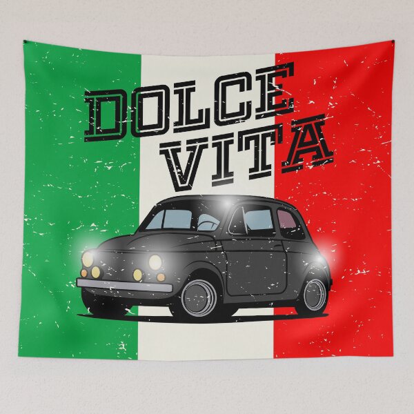 Item preview, Black Italian Fiat 500 small old car designed and sold by studio838.