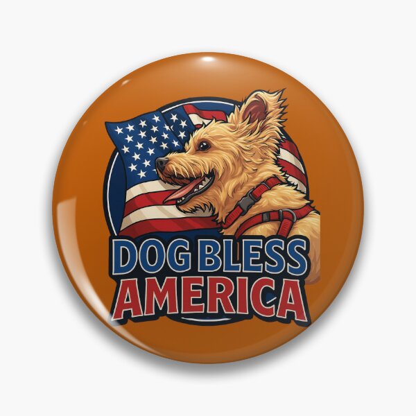 Item preview, Dog Bless America designed and sold by DopamineBee.