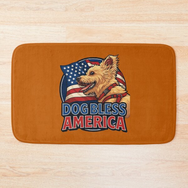 Item preview, Dog Bless America designed and sold by DopamineBee.
