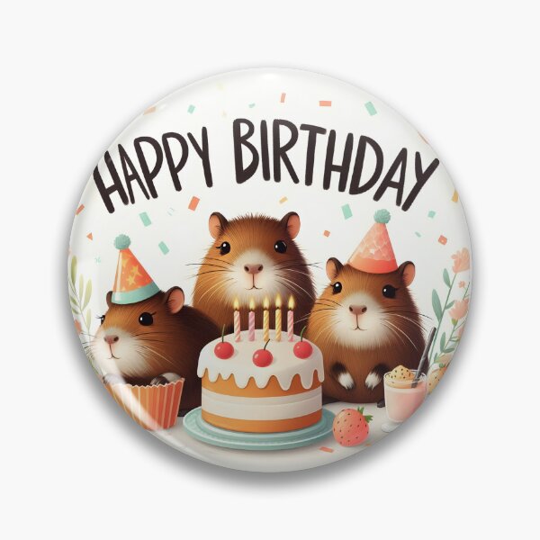 Item preview, Capy Birthday – Funny Capybara tro Birthday  designed and sold by EmeraldeaArt.