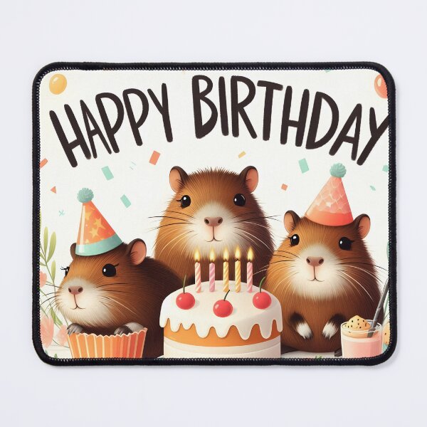 Item preview, Capy Birthday – Funny Capybara tro Birthday  designed and sold by EmeraldeaArt.