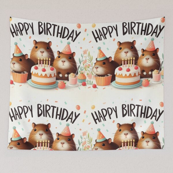 Item preview, Capy Birthday – Funny Capybara tro Birthday  designed and sold by EmeraldeaArt.