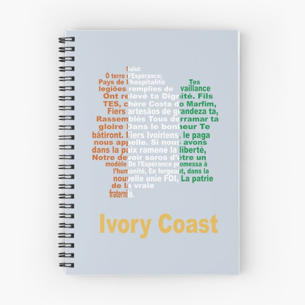 Item preview, Ivory Coast Artistic Design Featuring Anthem Map and Flag designed and sold by JR78.