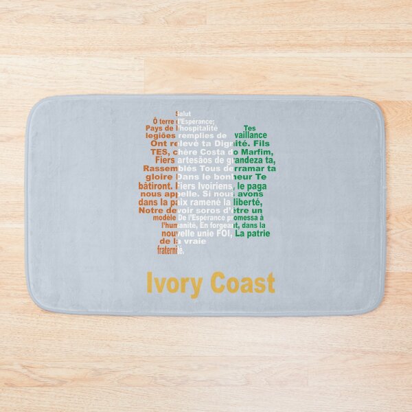 Item preview, Ivory Coast Artistic Design Featuring Anthem Map and Flag designed and sold by JR78.