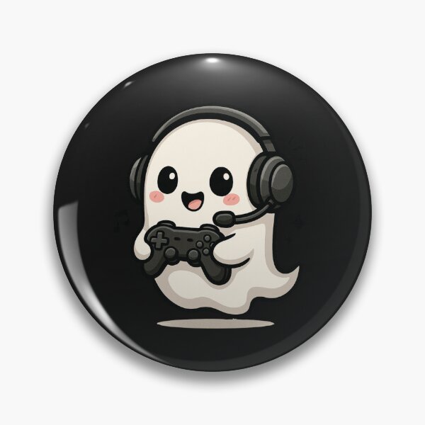 Item preview, Cute Ghost Gamer with Controller and Headset – Funny Spooky Gaming Design designed and sold by ColorSplash123.