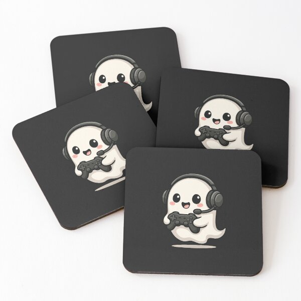 Item preview, Cute Ghost Gamer with Controller and Headset – Funny Spooky Gaming Design designed and sold by ColorSplash123.