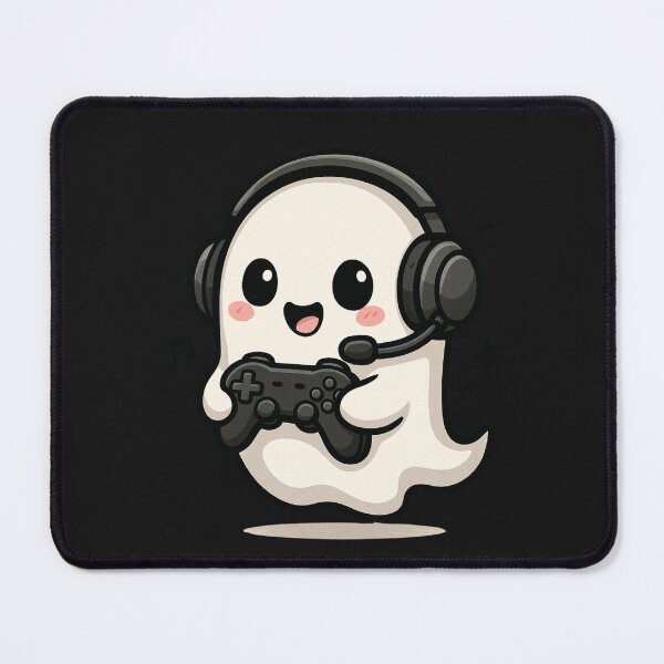 Item preview, Cute Ghost Gamer with Controller and Headset – Funny Spooky Gaming Design designed and sold by ColorSplash123.