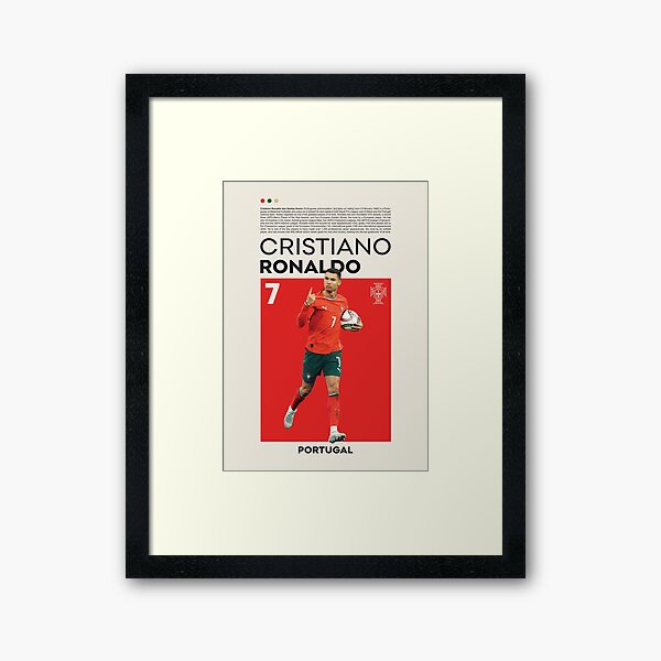 Vista previa del artículo con la obra «Cristiano Ronaldo», diseñado y vendido por MertArtDesigns.