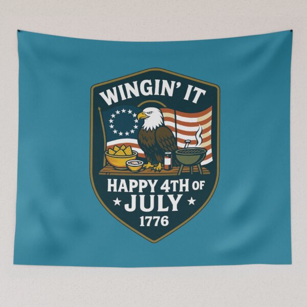 Item preview, Wingin' It Happy 4th of July 1776 designed and sold by ShirtsRGood-Wear Your Personality with Shirts R Good. .