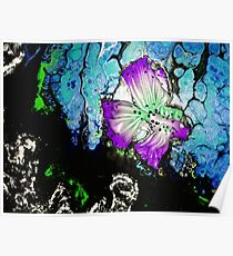 Purple Emerald Tropical Fish Poster