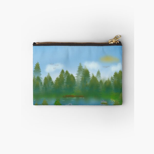 Item preview, Forest lake with two swans designed and sold by SilvioJust.